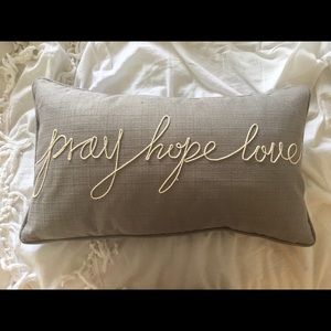 Pray•Hope•Love Throw Pillow